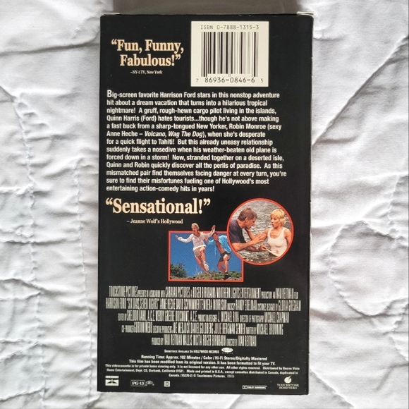 2/$15 ๐ผ Six Days, Seven Nights VHS - Picture 2 of 5
